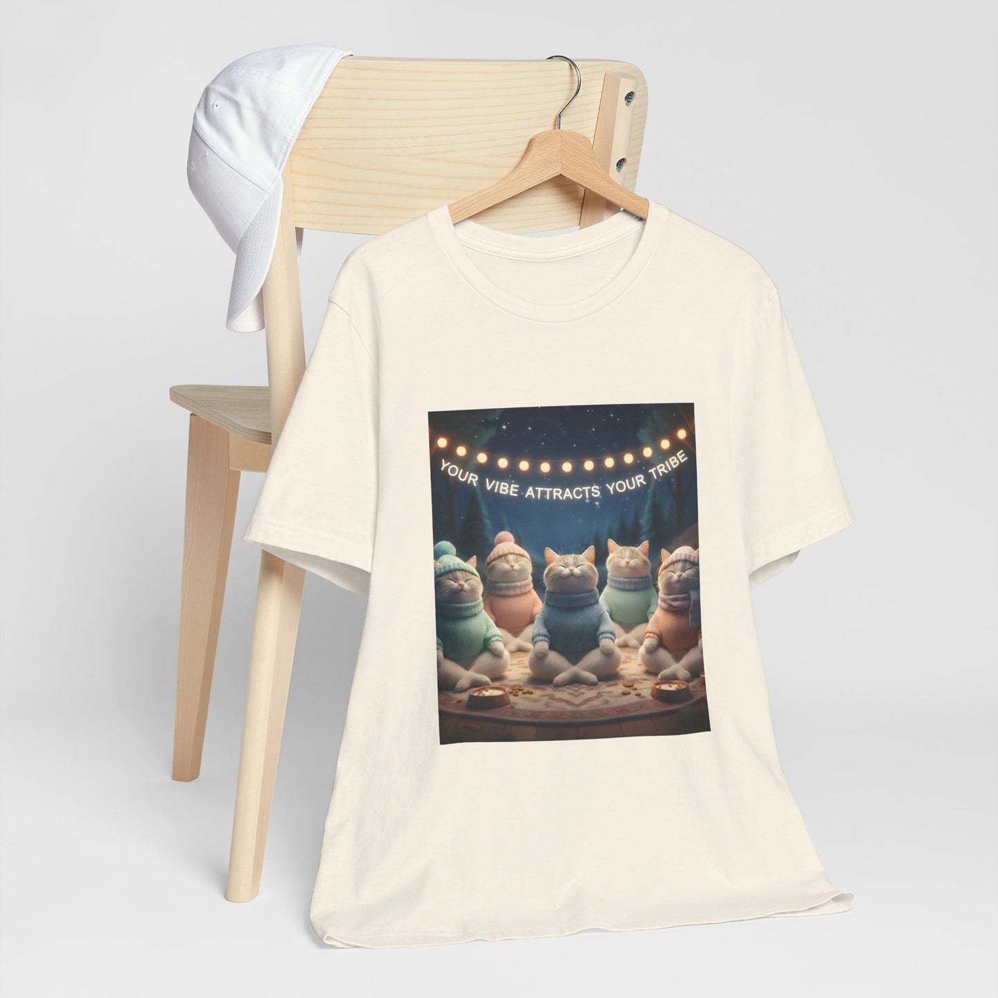 Your Vibe Attracts Your Tribe Cat Tee