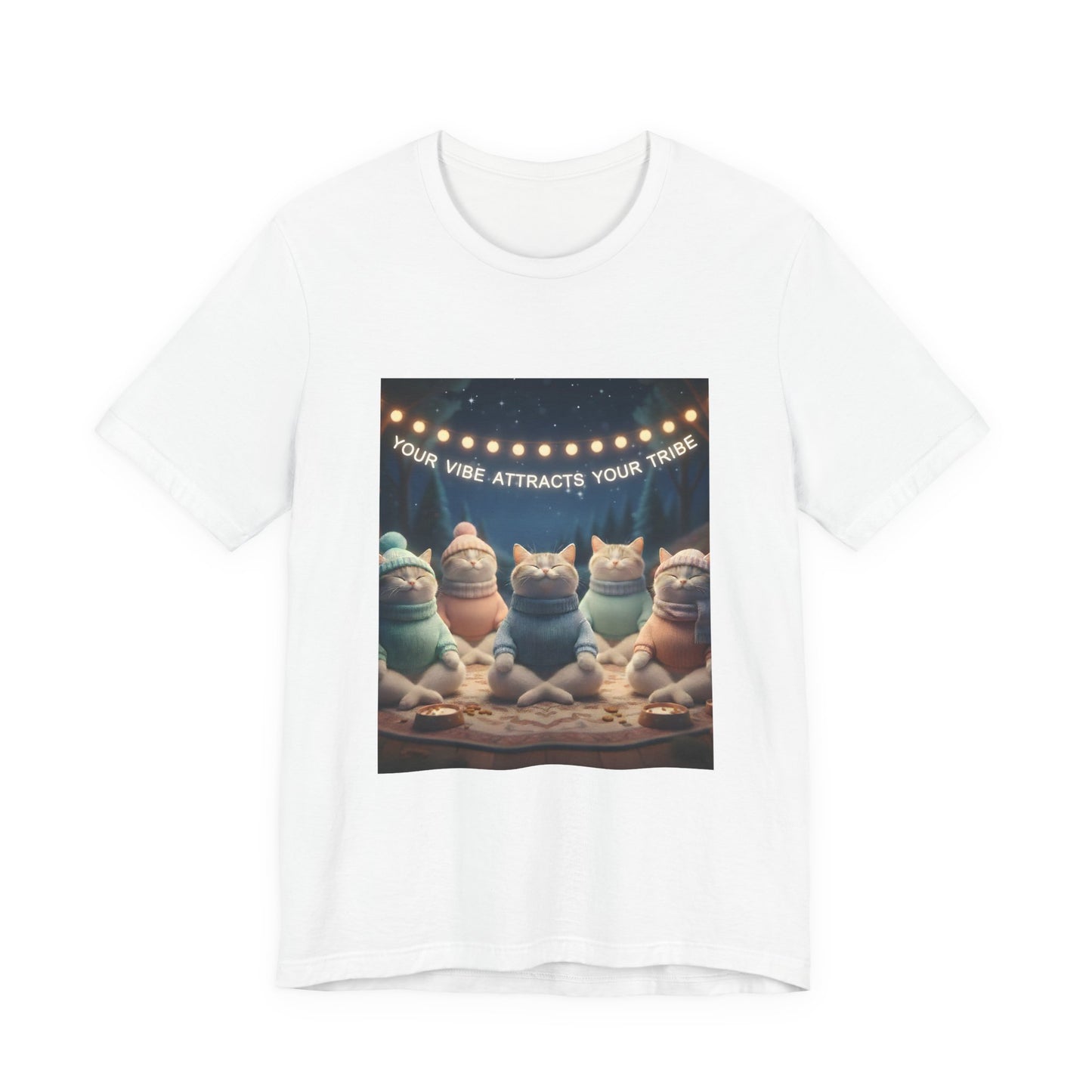 Your Vibe Attracts Your Tribe Cat Tee