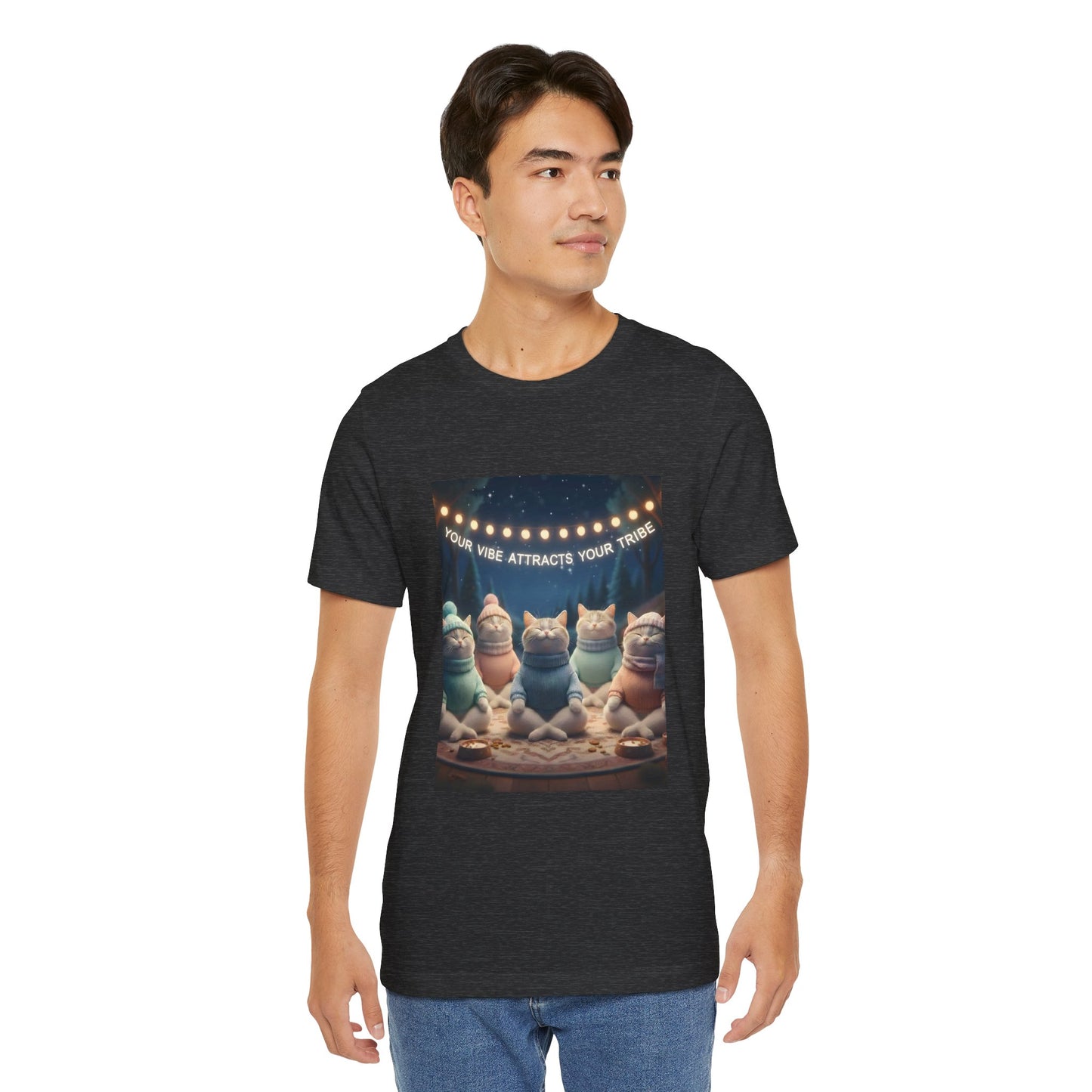 Your Vibe Attracts Your Tribe Cat Tee