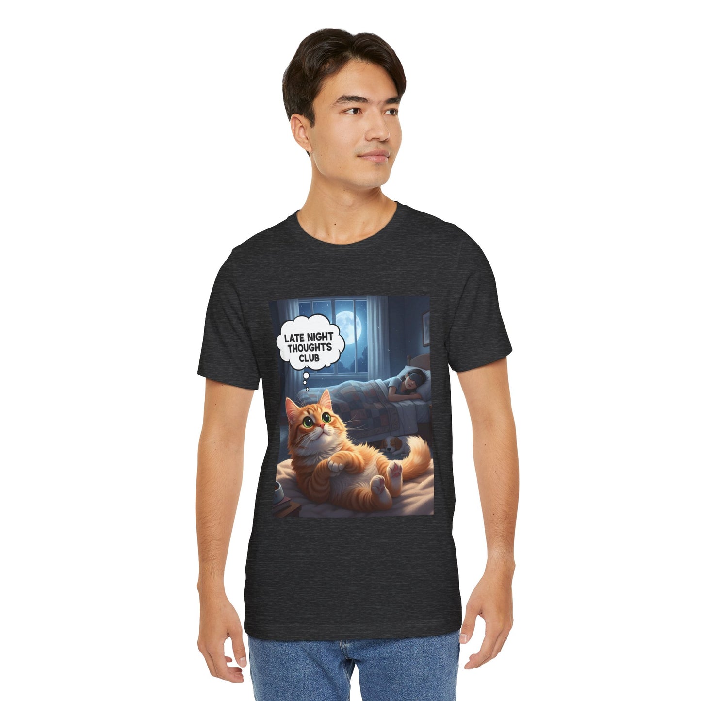 Late Night Thoughts Club Cat T-Shirt