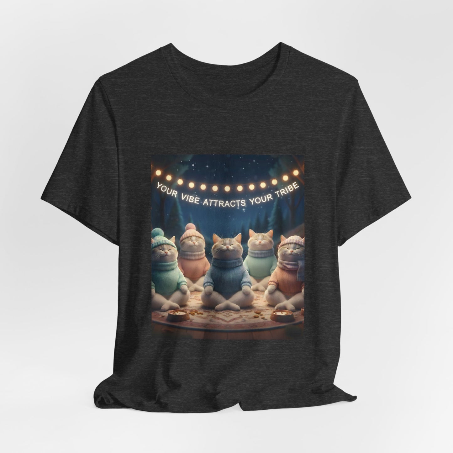 Your Vibe Attracts Your Tribe Cat Tee
