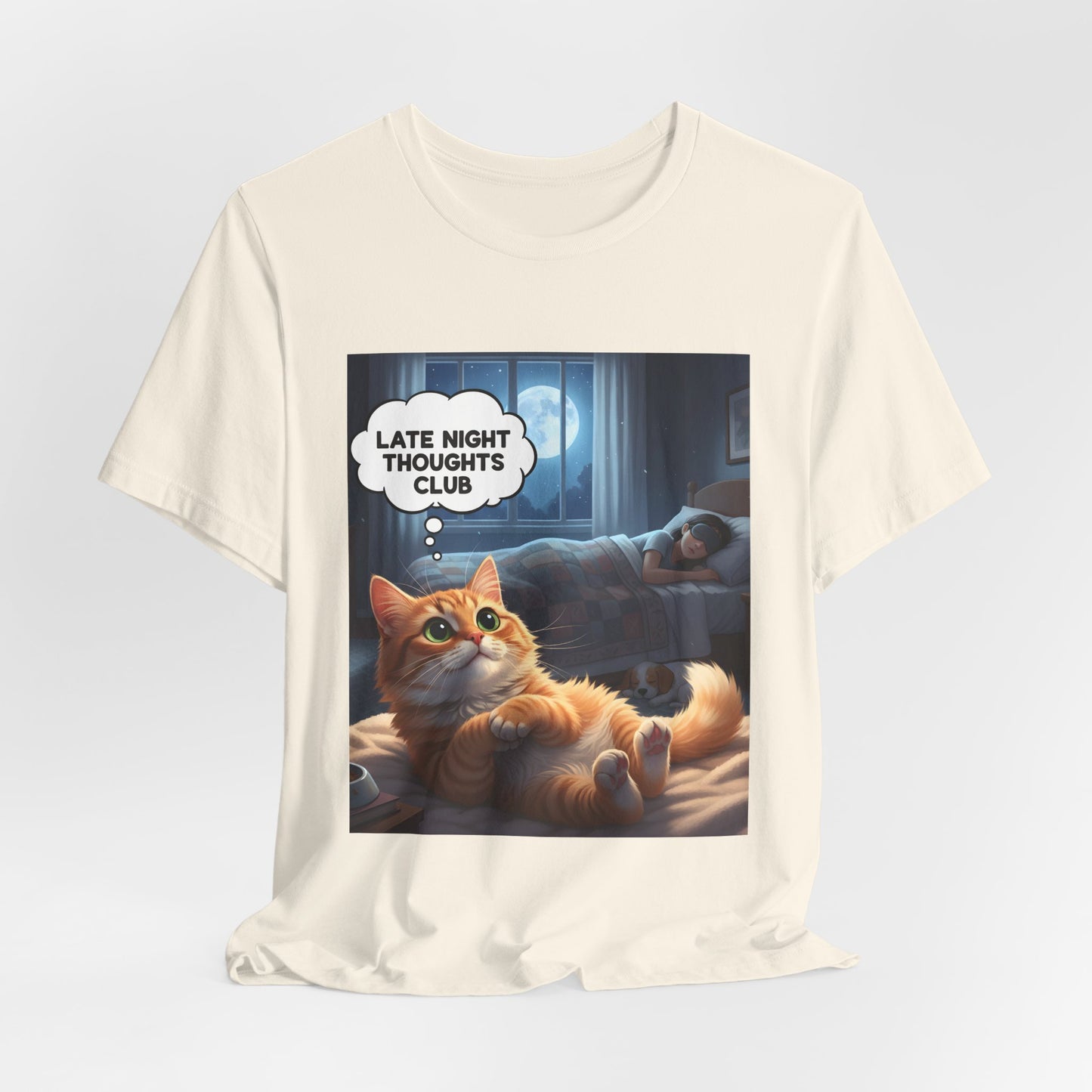 Late Night Thoughts Club Cat T-Shirt