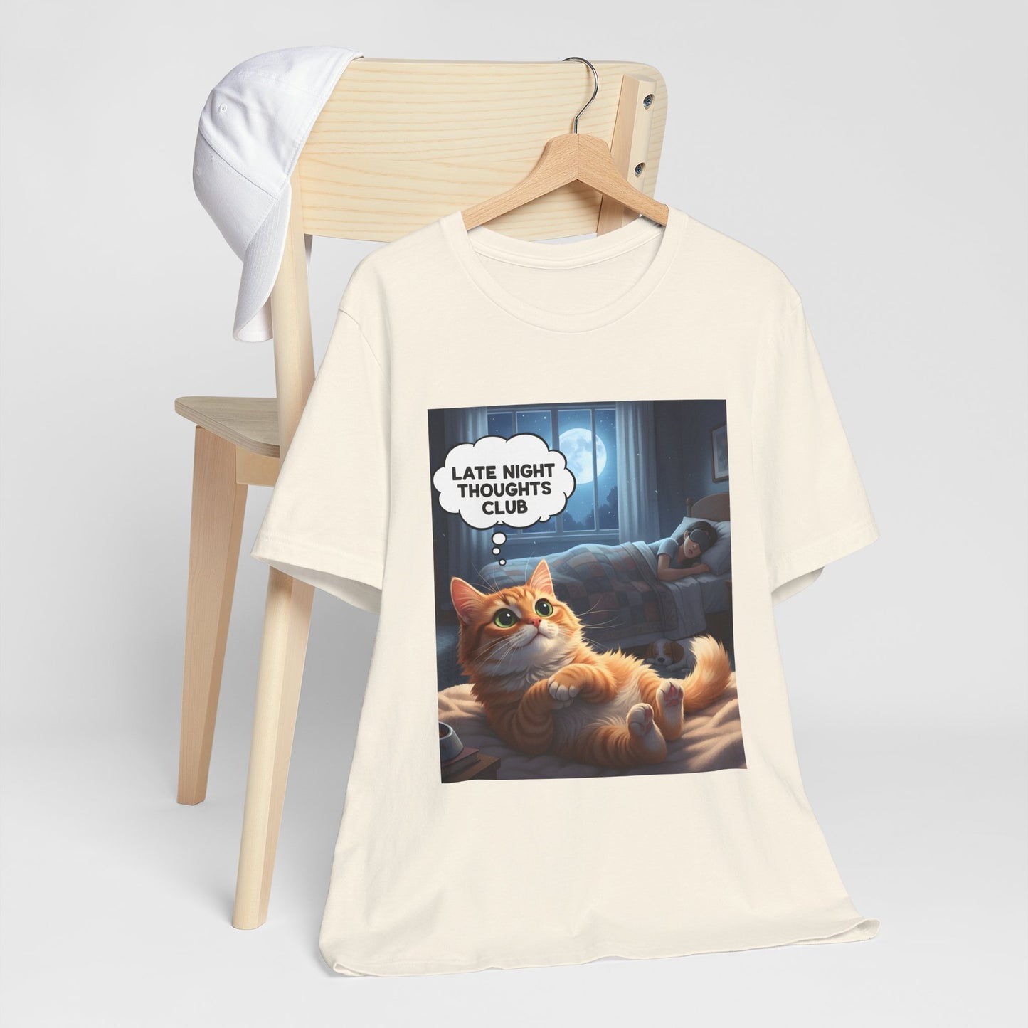 Late Night Thoughts Club Cat T-Shirt