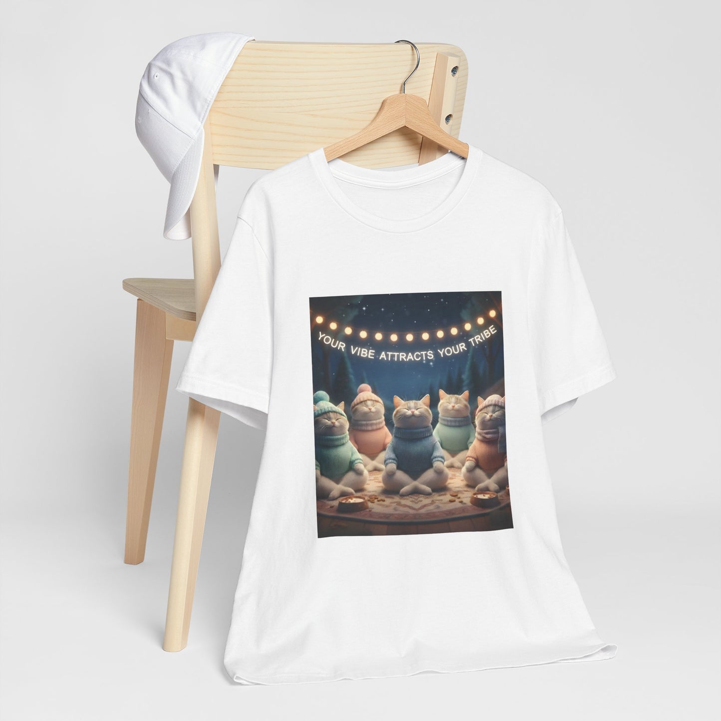 Your Vibe Attracts Your Tribe Cat Tee