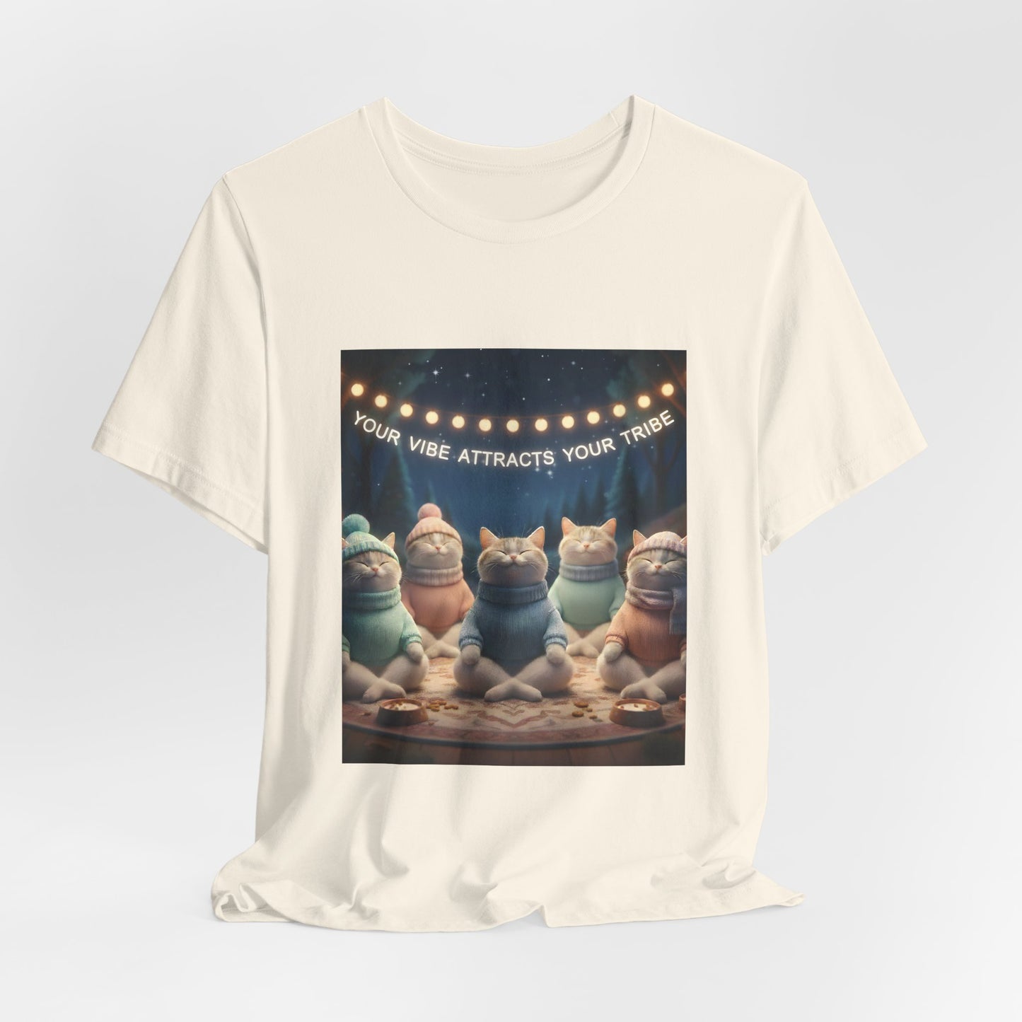 Your Vibe Attracts Your Tribe Cat Tee